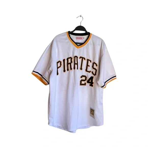 Barry Bonds Pittsburgh Pirates Mitchell Ness jersey size 54